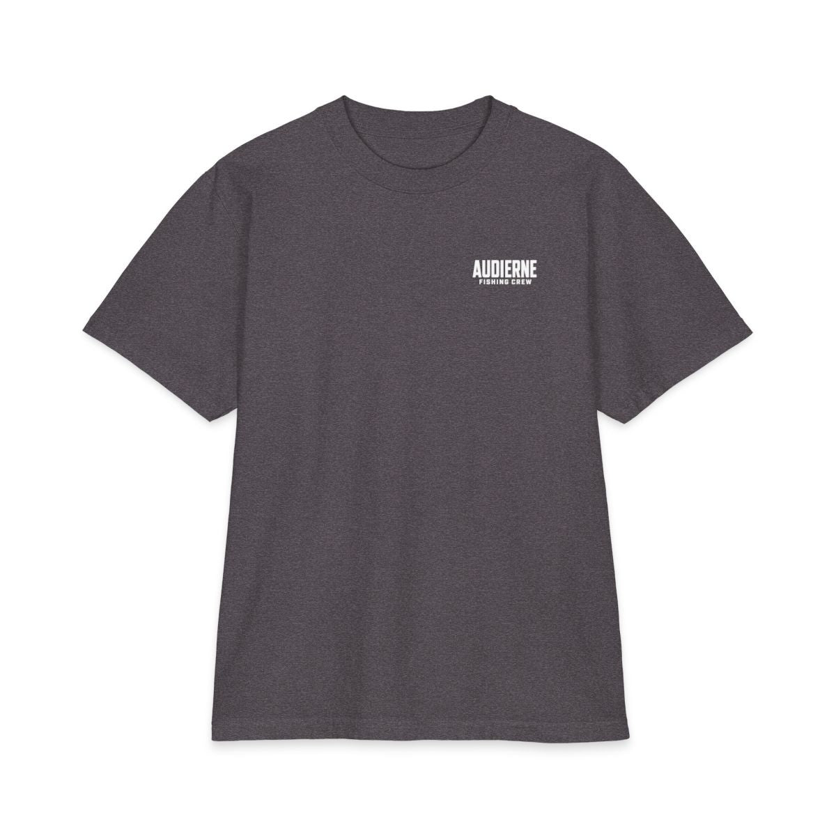 Audierne Fishing Crew T-Shirt - recto Charcoal Grey