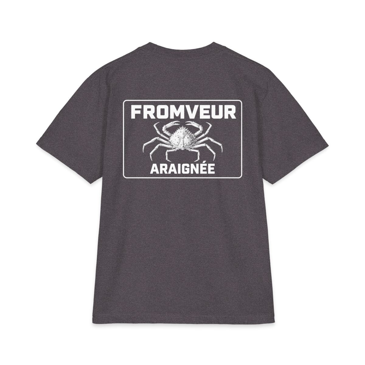 Audierne Fishing Crew T-Shirt - dos Charcoal Grey