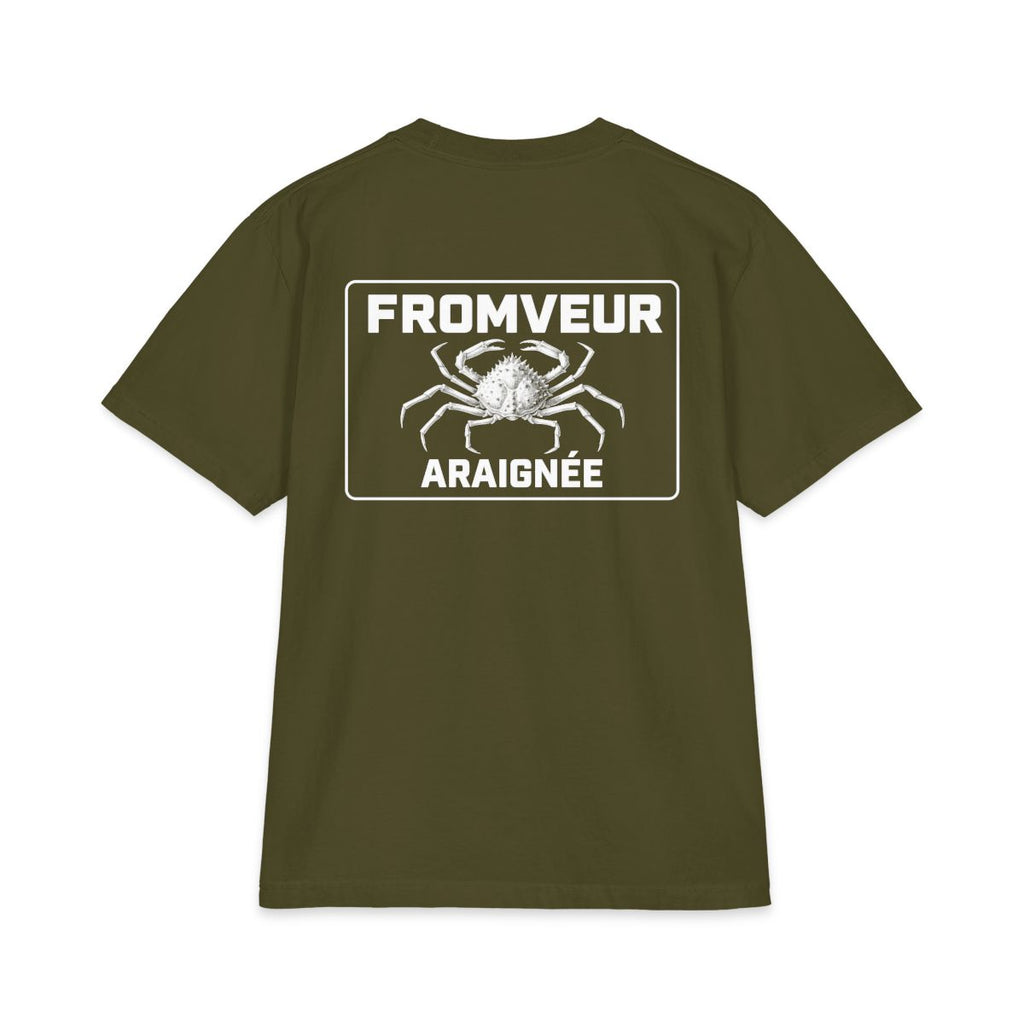Audierne Fishing Crew T-Shirt - dos Olive