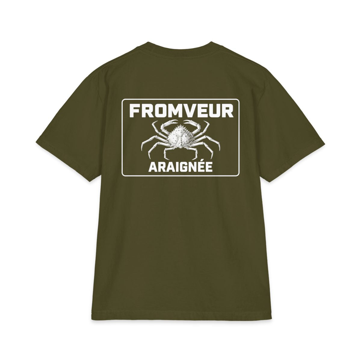 Audierne Fishing Crew T-Shirt - dos Olive