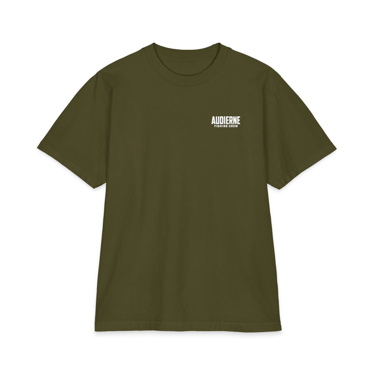 Audierne Fishing Crew T-Shirt - recto Olive