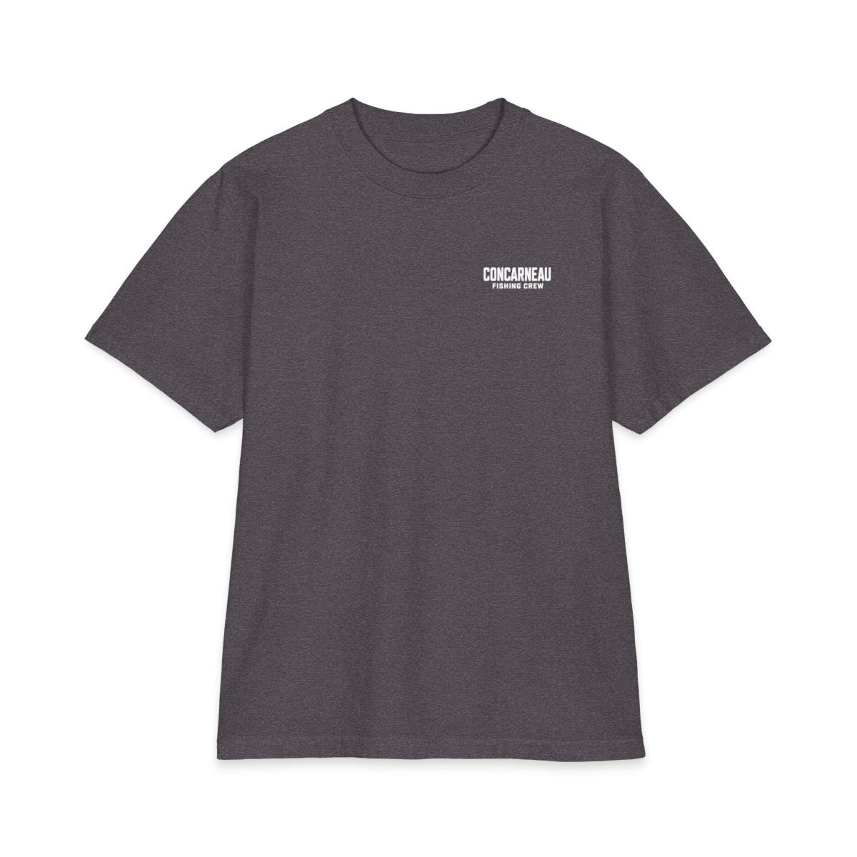 Concarneau Fishing Crew T-Shirt - recto Charcoal Grey