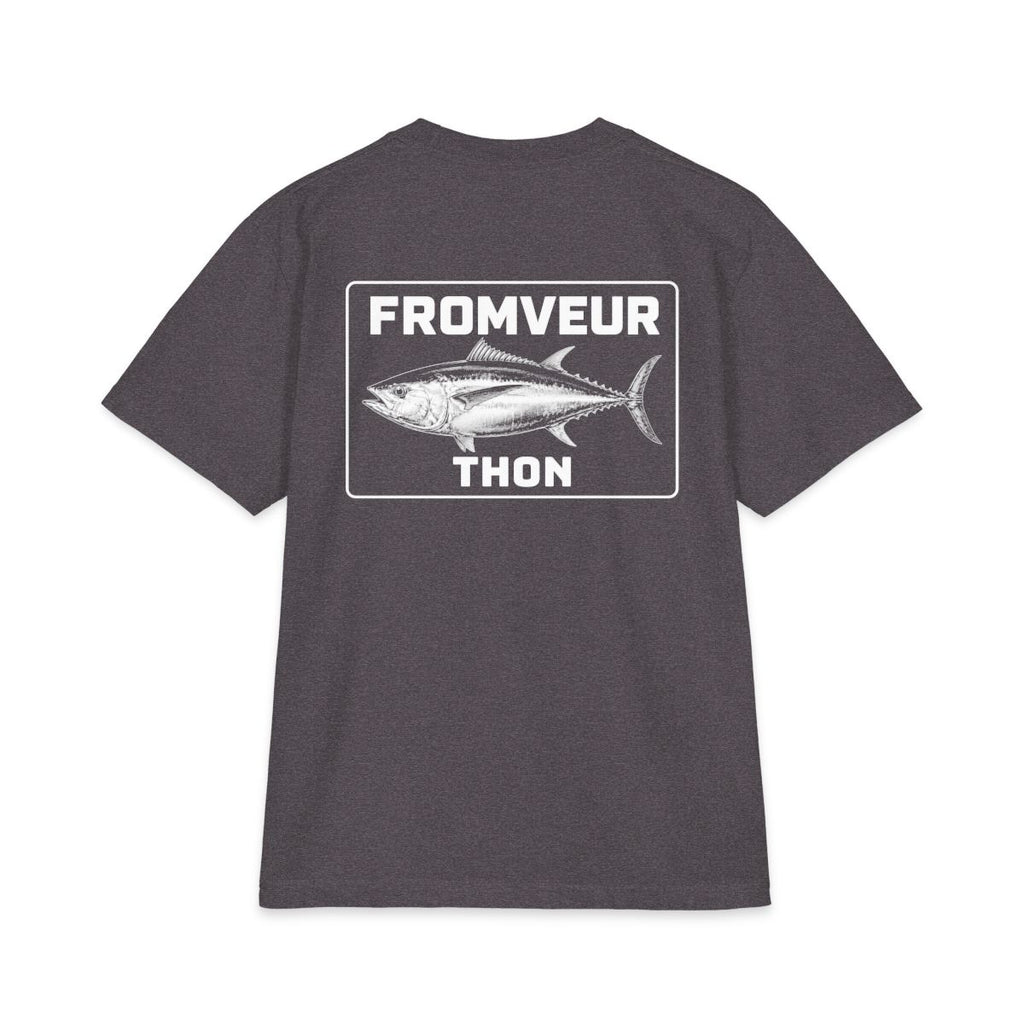 Concarneau Fishing Crew T-Shirt - dos Charcoal Grey