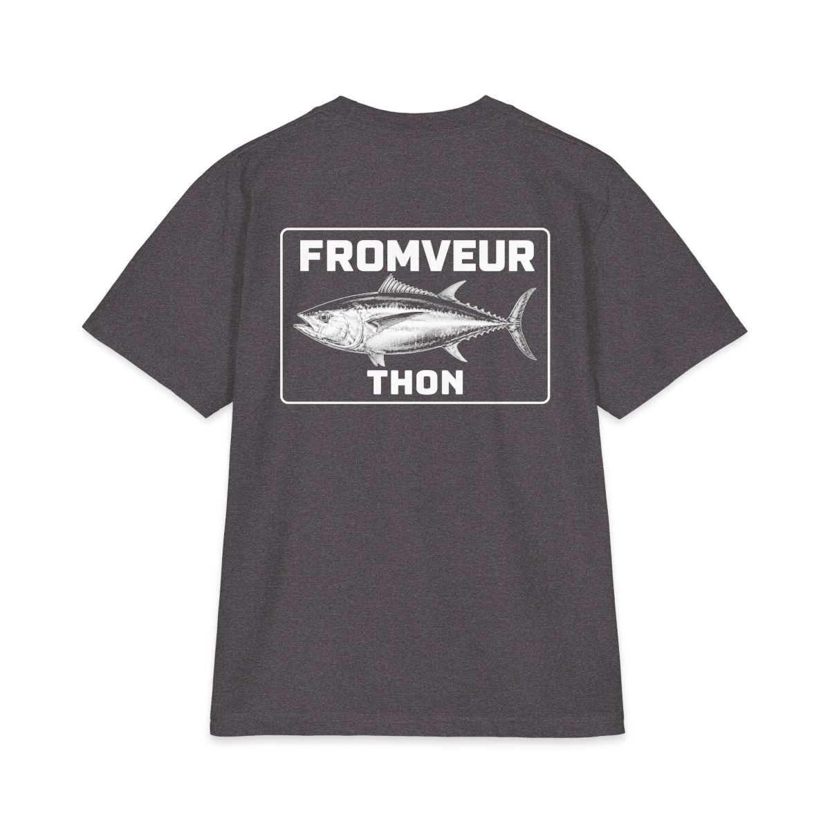 Concarneau Fishing Crew T-Shirt - dos Charcoal Grey