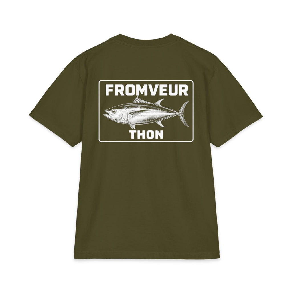 Concarneau Fishing Crew T-Shirt - dos Olive