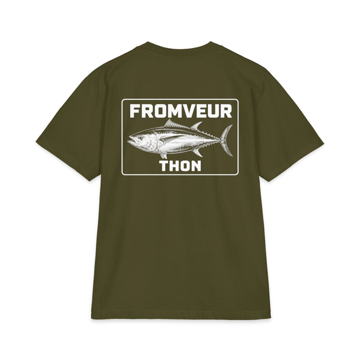 Concarneau Fishing Crew T-Shirt - dos Olive