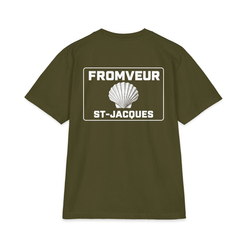 Erquy Fishing Crew T-Shirt - dos Olive