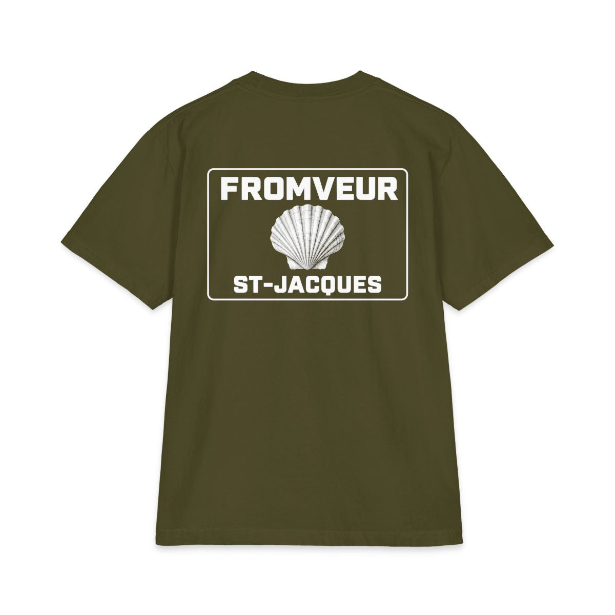 Erquy Fishing Crew T-Shirt - dos Olive