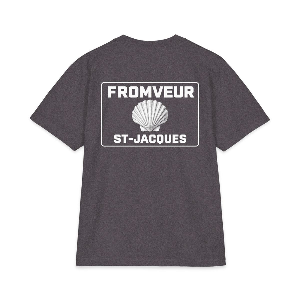 Erquy Fishing Crew T-Shirt - dos Charcoal Grey