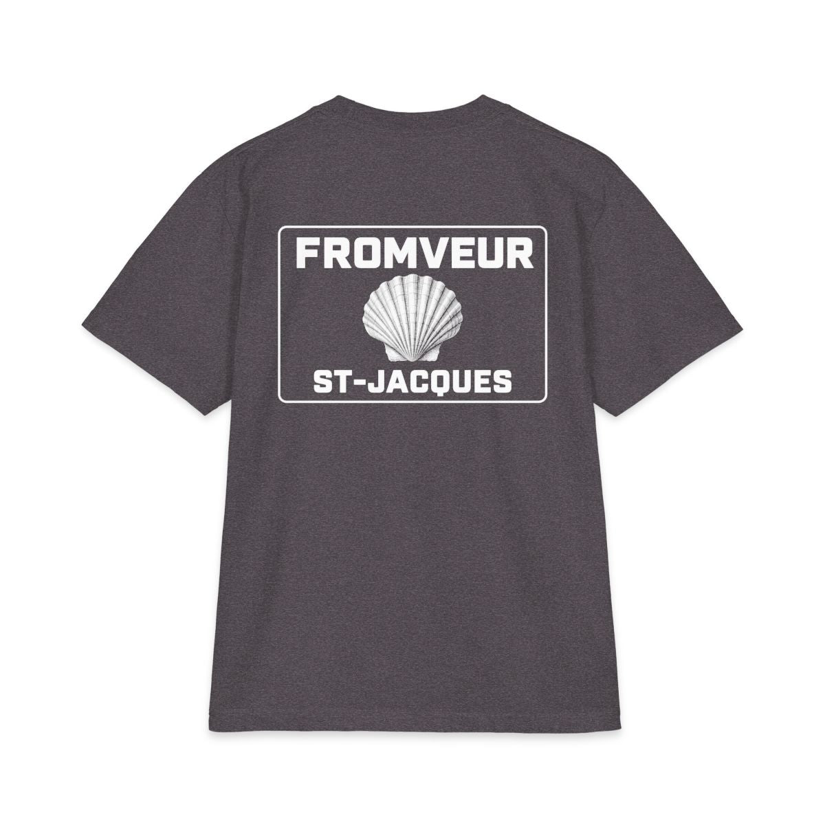 Erquy Fishing Crew T-Shirt - dos Charcoal Grey