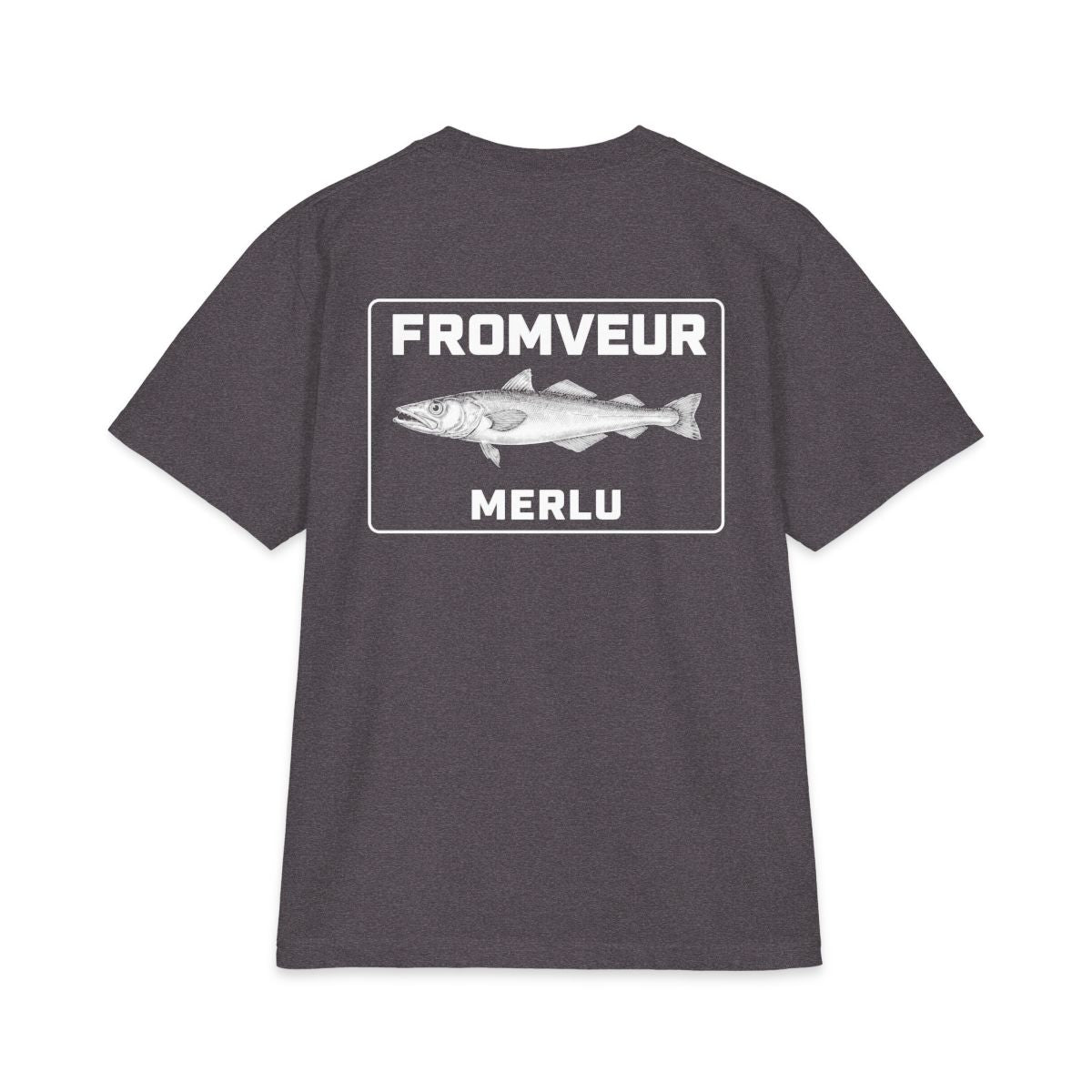 Keroman Fishing Crew T-Shirt - dos Charcoal Grey