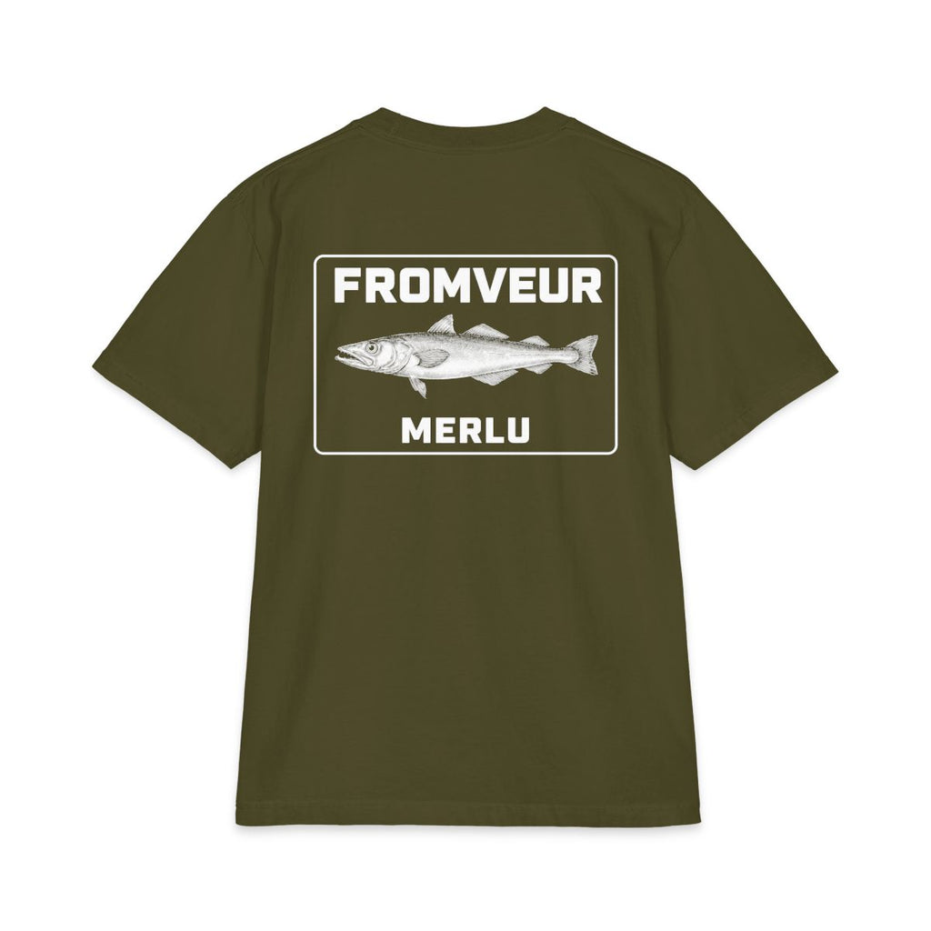 Keroman Fishing Crew T-Shirt - dos Olive