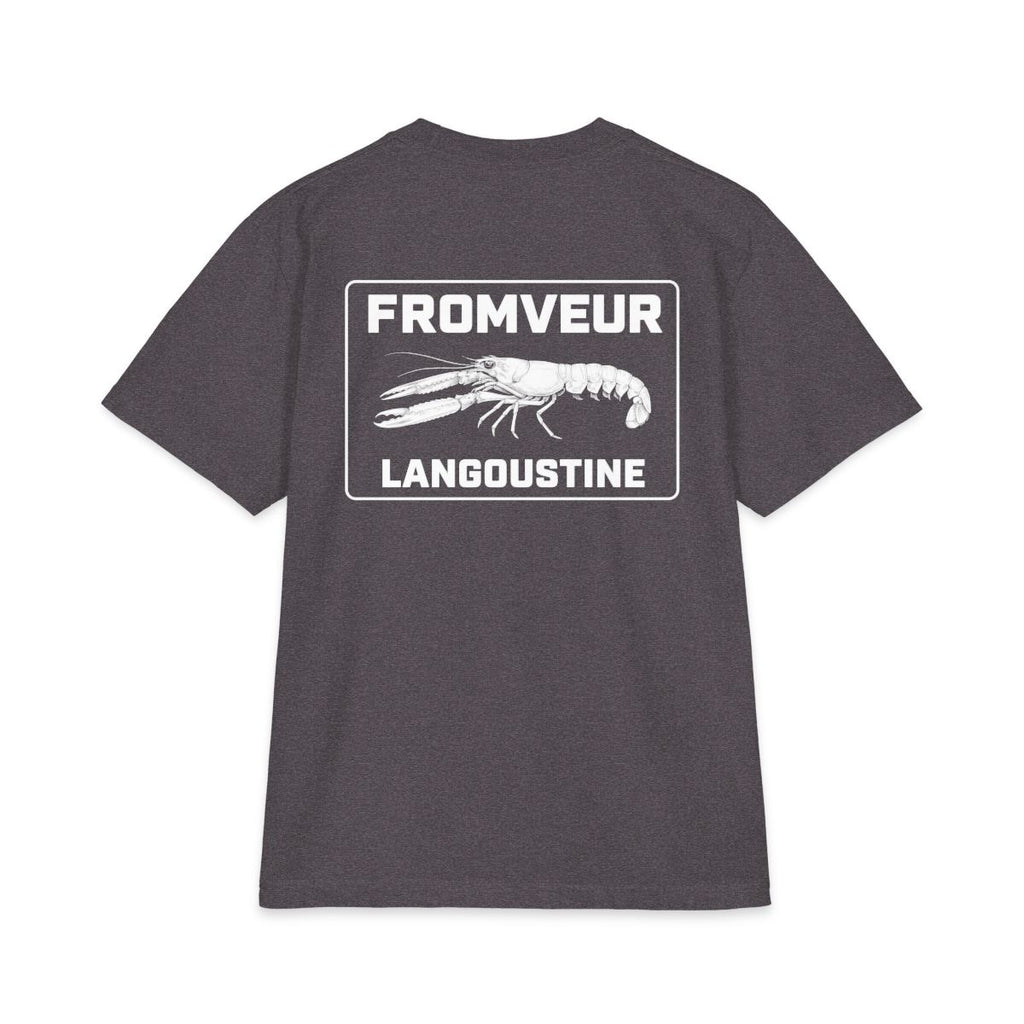 FROMVEUR Le Guilvinec Fishing Crew T-Shirt - dos Charcoal Grey