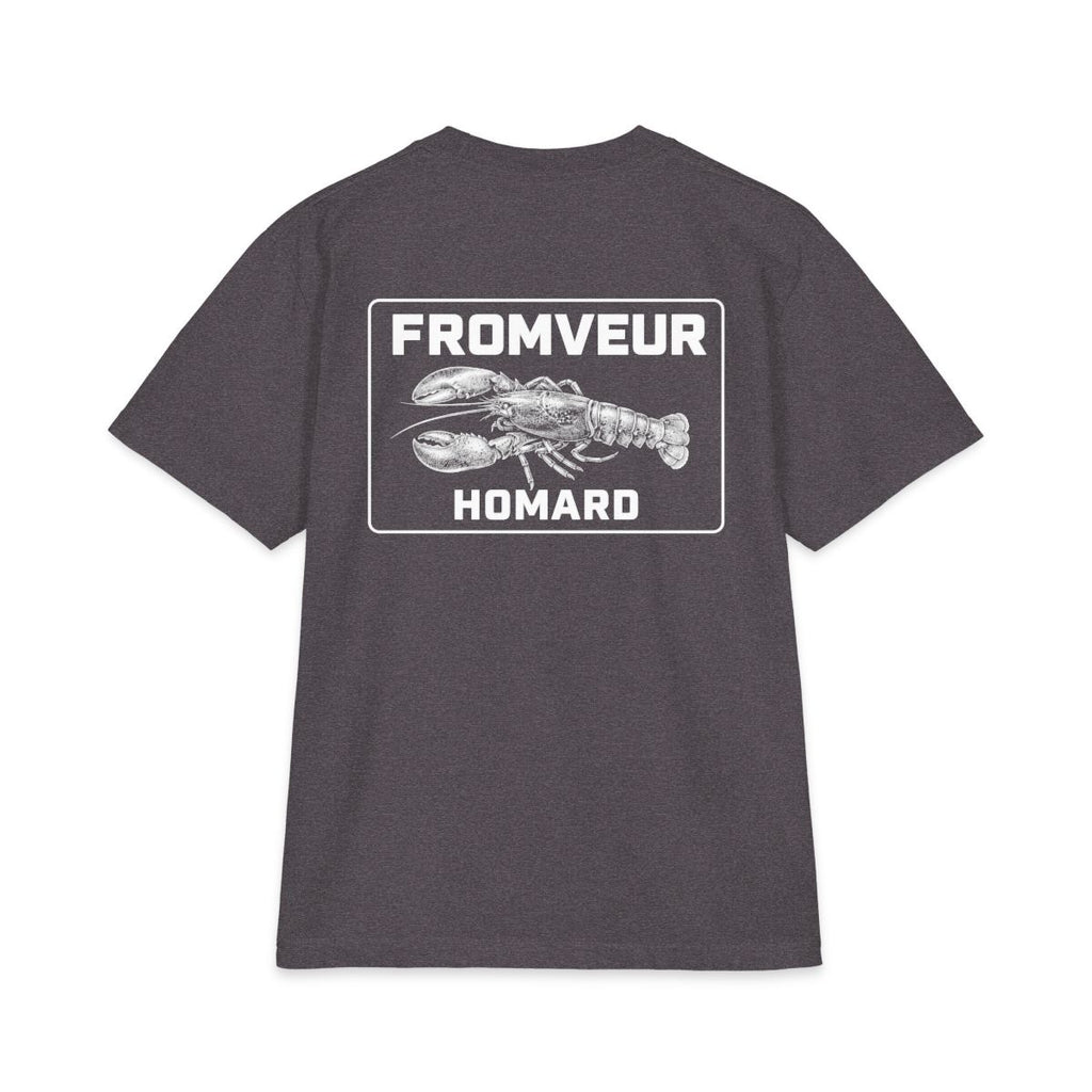 Roscoff Fishing Crew T-Shirt - dos Charcoal Grey