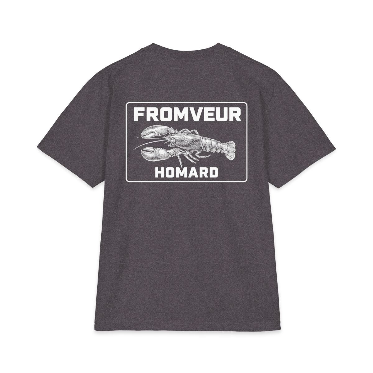 Roscoff Fishing Crew T-Shirt - dos Charcoal Grey