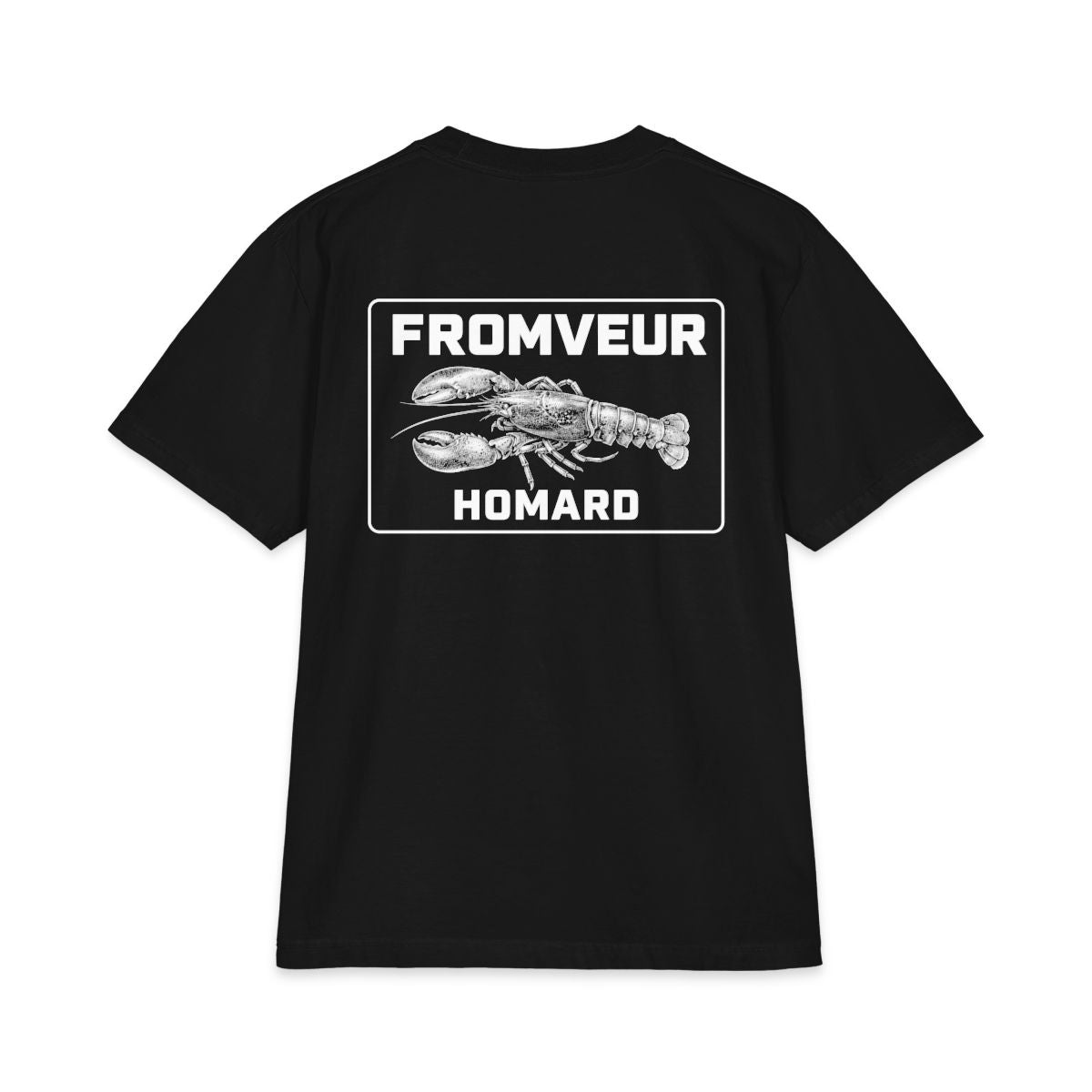 Roscoff Fishing Crew T-Shirt - dos Black