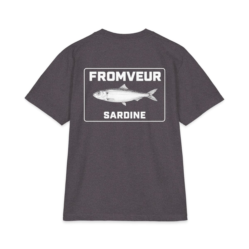 Saint-Guenole Fishing Crew T-Shirt - dos Charcoal Grey