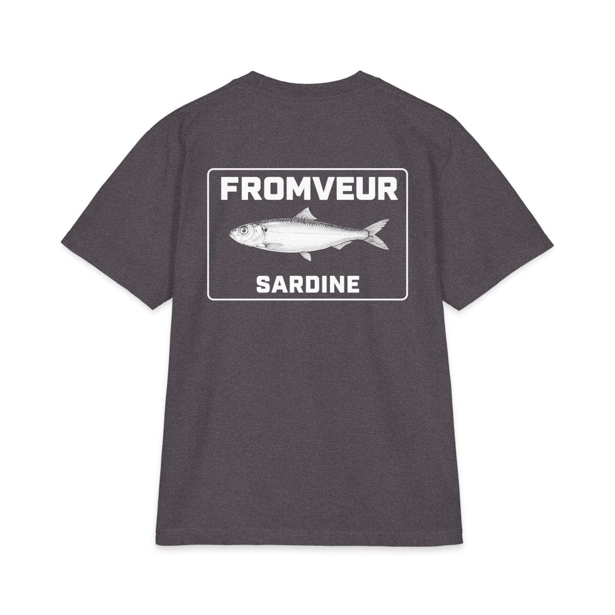 Saint-Guenole Fishing Crew T-Shirt - dos Charcoal Grey