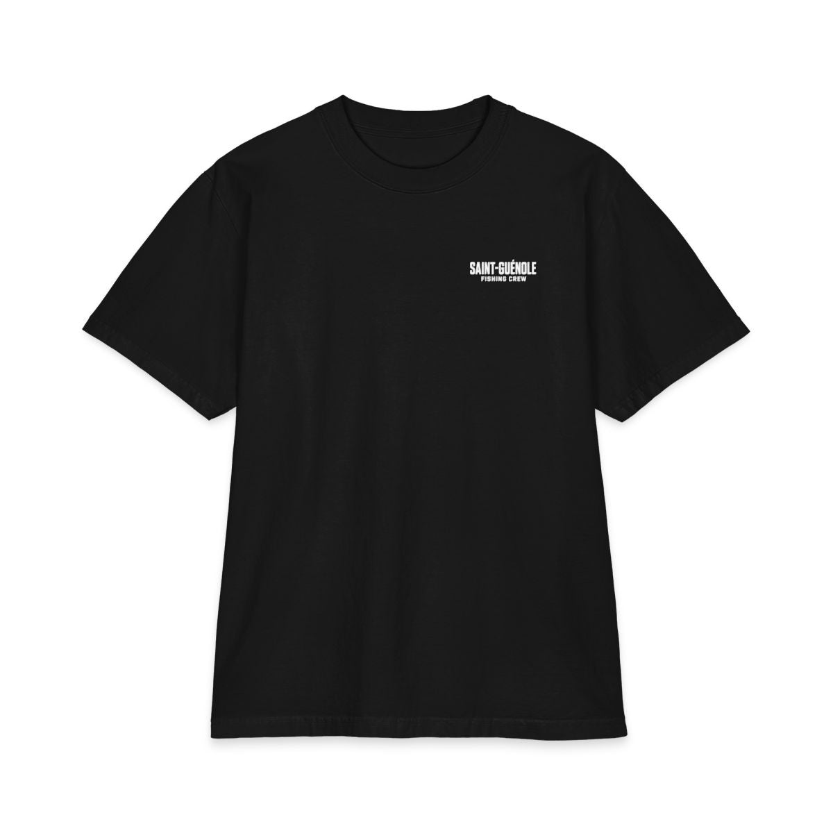 Saint-Guenole Fishing Crew T-Shirt - recto Black