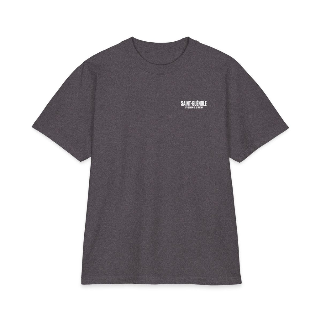Saint-Guenole Fishing Crew T-Shirt - recto Charcoal Grey