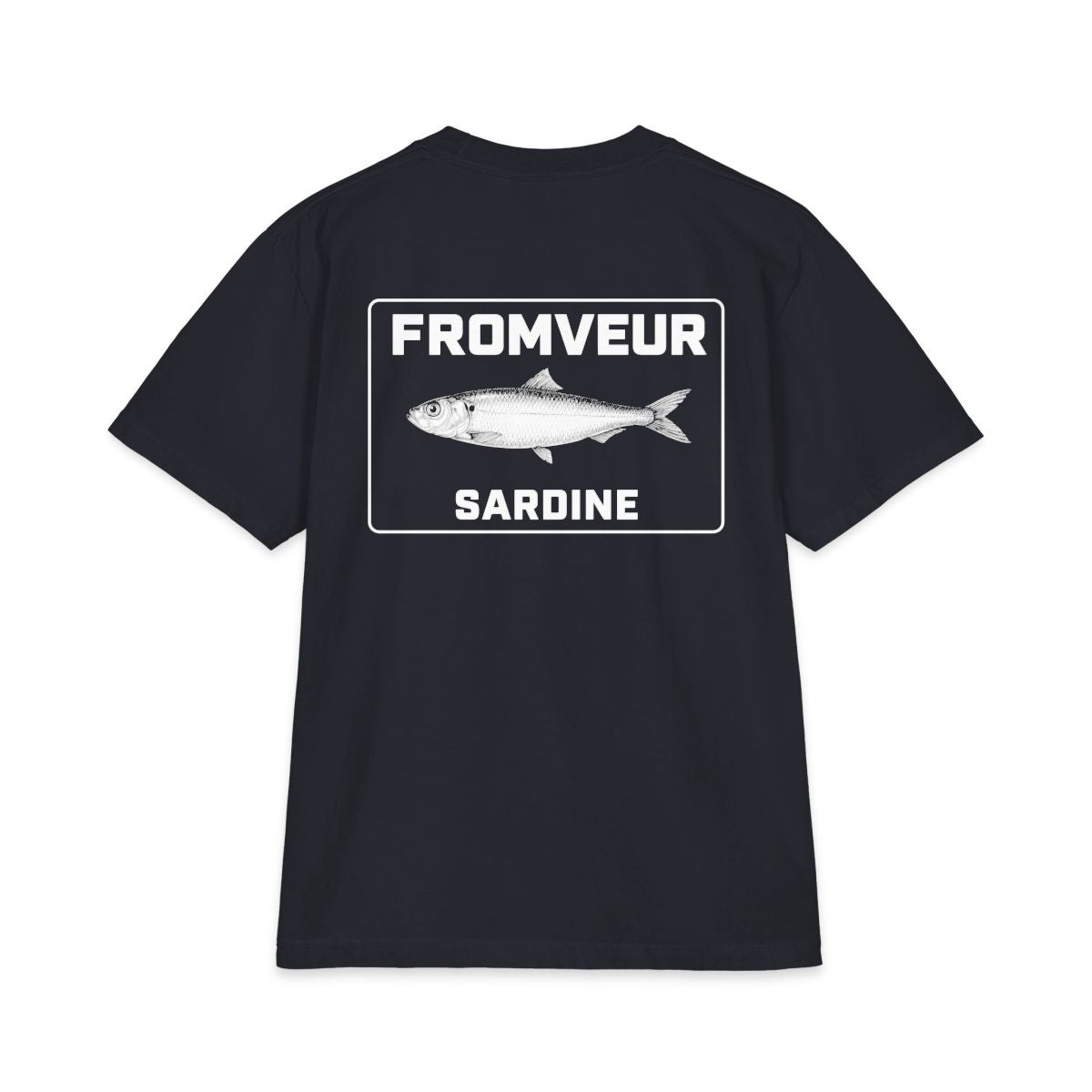 Saint-Guenole Fishing Crew T-Shirt - dos Navy