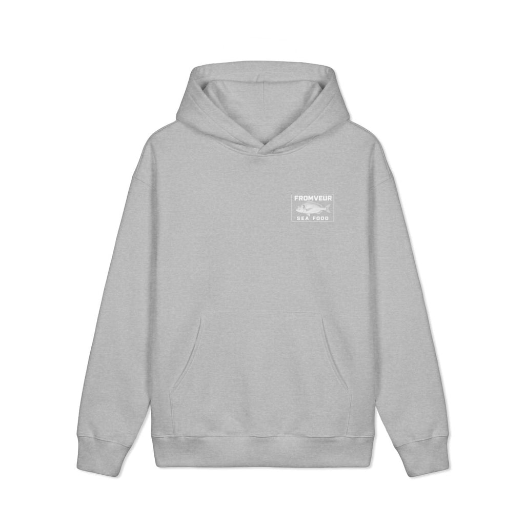 FROMVEUR Sea Food Dorade Hoodie - recto Grey Heather