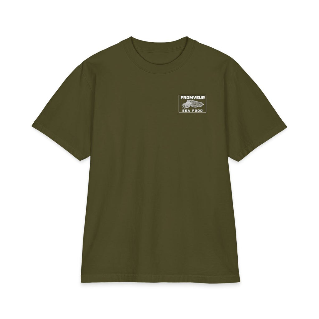 FROMVEUR Sea Food Seiche T-Shirt - recto Olive