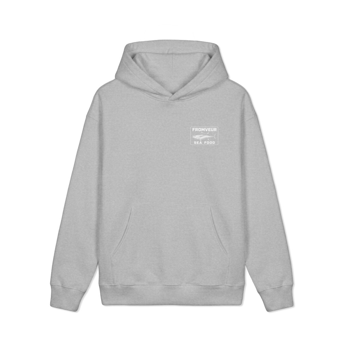 FROMVEUR Sea Food Thon Hoodie - recto Grey Heather